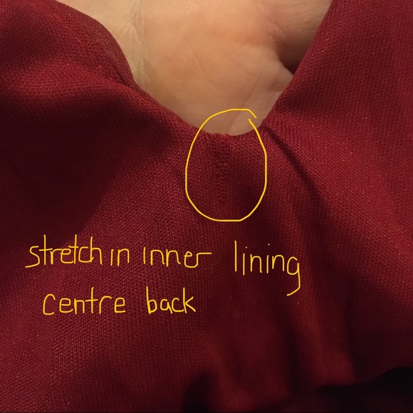 Angie dressy burgundy romper in size medium - Picture 11 of 12